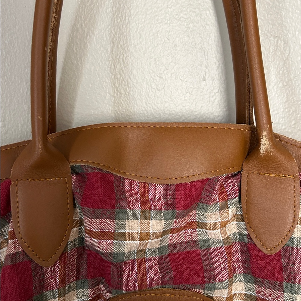Longaberger Plaid Tote Bag - Picture 6 of 8